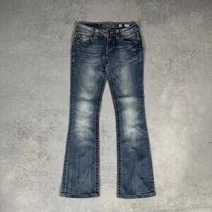 Miss Me Mid Rise Bootcut Denim Jeans Medium Wash - Size: 26